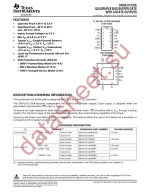 SN74LVC125AD datasheet  